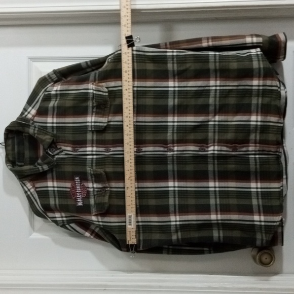 Harley-Davidson Men's Logo Plaid Slim Fit Shirt, 96513-19VM - Picture 6 of 7